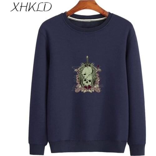 Winter Cotton pullover sweatshirts Long Sleeve Harajuku Print black White men womens Causal Tops O-neck Coat Sudaderas Mujer