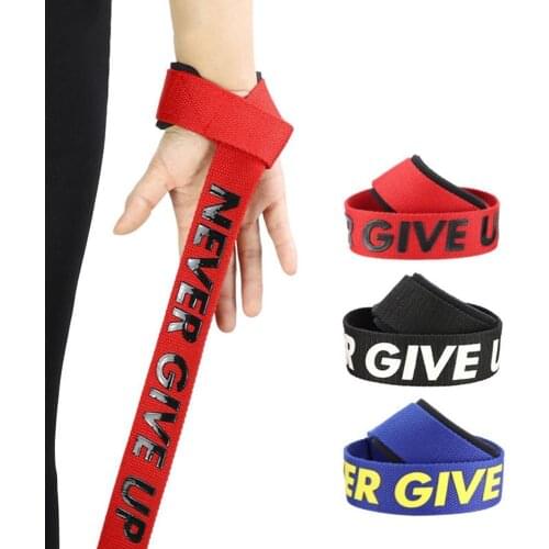 1 Pair Gym Fitness Weight Lifting Hand Grip Straps Dumbbell Wrist Support Band