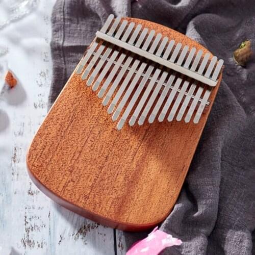 17 Keys Kalimba Thumb Piano Single Board Calimba Music Box Wood Mbira Mahogany Musical Instrument For Children Adults Beginners