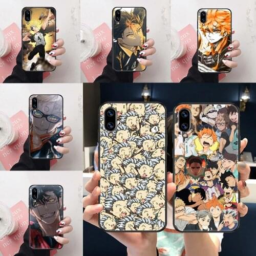 Haikyuu Hinata Shoyo Anime Phone Case For Huawei Honor 6A 7A 7C 8A 8X 8 9 9X 10 10i 20 Lite Pro black silicone funda tpu shell