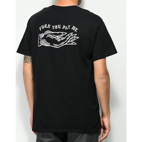 Pay Me Black Gothic cute t-shirt casual women hipster 100% Cotton Fashion grunge tumblr aesthetic graphic unisex tee top tshirt