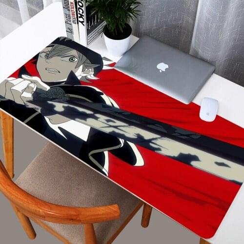 Black Clover Computer Mouse Pad Gamer Mouse Pads Large Gaming Mousepad XXL Desk Mause Pad Keyboard Mouse Carpet Gaming Mats