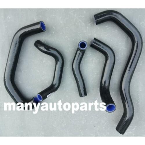 For Suzuki Bandit 400 GSF400 89-98 91 92 93 94 95 96 97 98 Black Silicone Radiator Coolant Hose