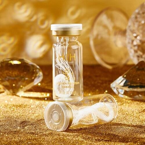 20Lines Hydrolyzed Collagen Face Serum Lines Golden Protein Thread Anti-Wrinkle Firming Fine Anti-Aging Whitening Skin Care