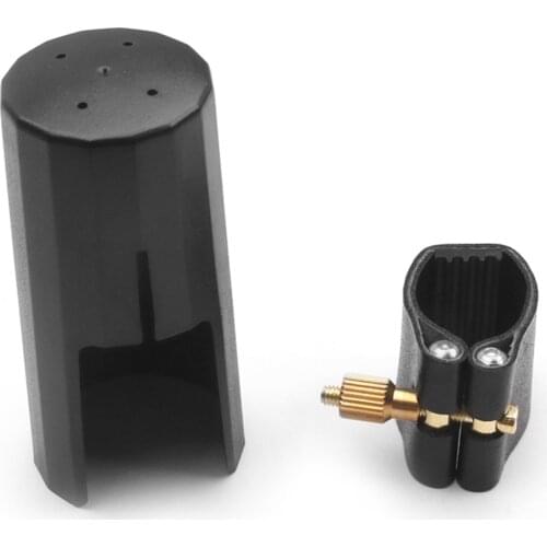 Alto Sax Saxophone Mouthpiece Cap PU Leather Ligature for Saxophone Accessory Replacement Wind Instrument Accessories
