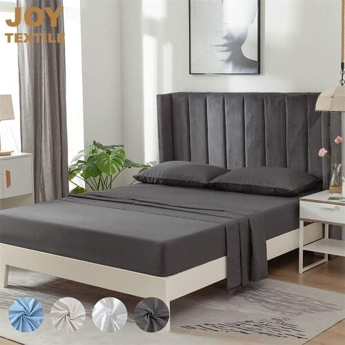 Joy 4Pcs Bedding Set 1800 Thread Count Bed Sheets Queen King Set Bedspread on the Bed Nordic Microfiber Luxury Deep Pockets 2021