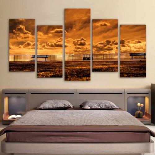 Top Selling HD Printed outdoor railing picture Painting wall art room decor print poster picture canvas Free shipping