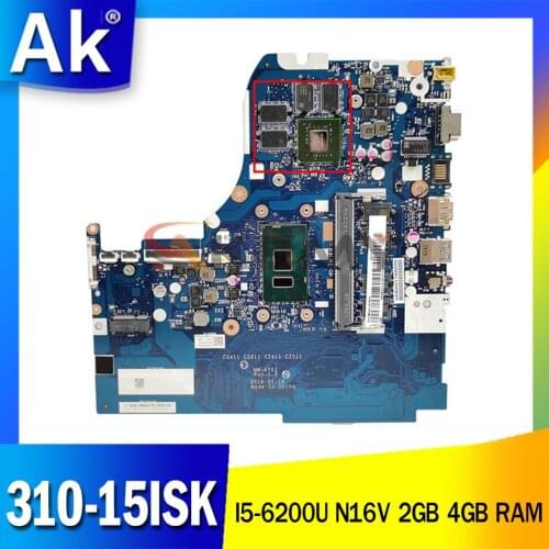 310-15ISK motherboard mainboard for lenovo ideapad 80SM NM-A751 CPU:I5-6200U GPU:N16V 2GB RAM:4GB FRU B20L35873 5B20L35898