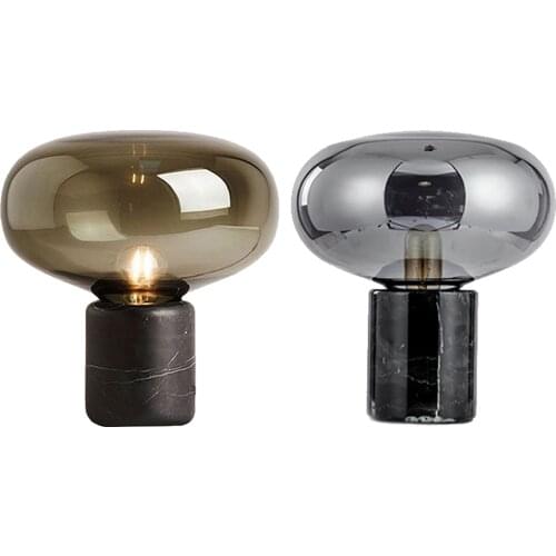 Marble Table Lamp Living Room NightLight Office Bedside Desk Night Lights