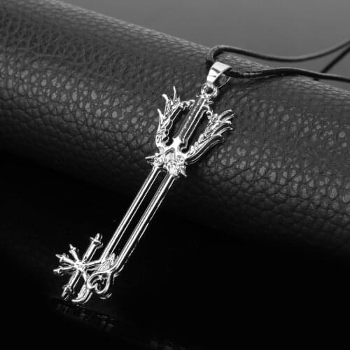Game Kingdom Hearts Necklace Sora Keyblade Pendant Fashion Link Chain Necklaces & Pendants Women Men Charm Gifts Jewelry
