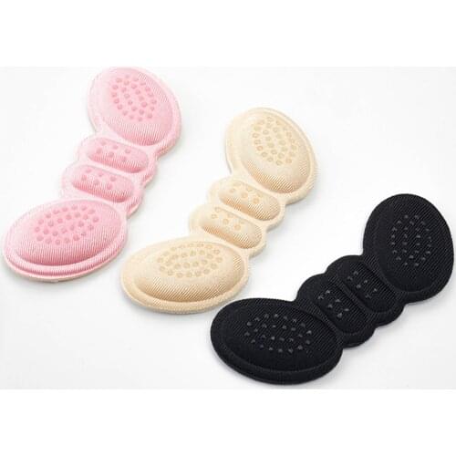 High Heel Insoles Butterfly Adjust Size Heel Liner Grips Protector Sticker Heel Pad Foot Care Anti Keep Abreast Heel Pads New