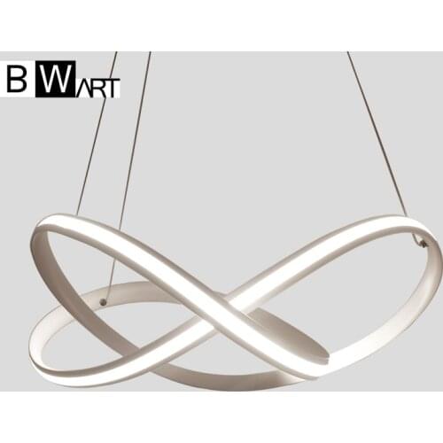 BWART White Black Modern Led Pendant Lights For Living Room Bedroom Led Pendant lamp Classic design LED Fixtures