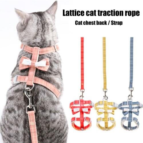 Dog Harness Leash Collar Adjustable Soft Cute Double Layer Dog Harness For Small Medium Pet Collar Leash Outdoor Walking
