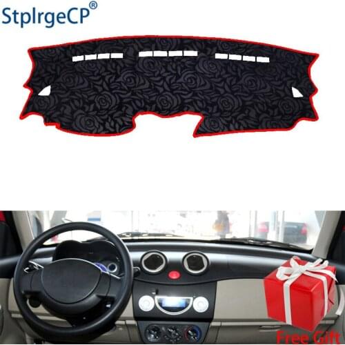 Latest Rose Pattern Non-slip Car Dashboard Cover Dash Mat Pad DashMat ANti-UV Car Sticker for lifan 320 2009-2012 Car Styling