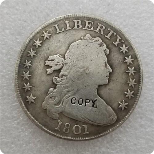 USA 1801 Draped Bust Dollar Copy Coin commemorative coins-replica coins medal coins collectibles
