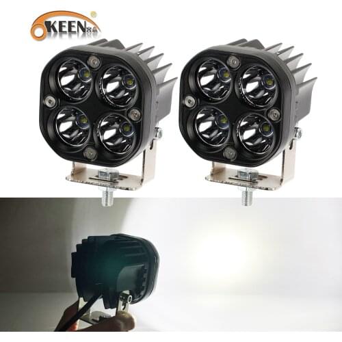 OKEEN 3 Inch Led Work Light Bar 12V 24V For Car Yellow Fog Lamp 4x4 Off road Motorcycle Tractors Driving Lights White Spotlight