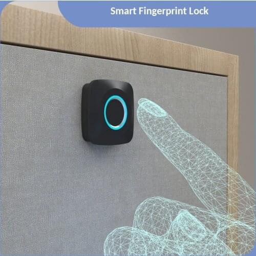 Smart Drawer Fingerprint Lock Wardrobe Locker Cabinet Anti-theft Lock Desk Fingerprint Lock