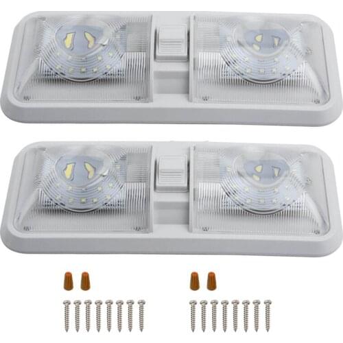 RV Interior Led Ceiling Light Boat Camper Trailer Single Dome 12V 280LM Dimmer