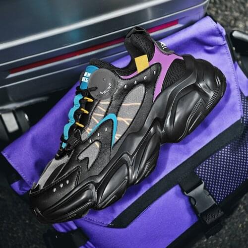 High Quality Couple Daddy Shoes Breathable Running Shoes Trendy No-slip Hard-wearing Sneakers Cushioning Walk Shoes Zapatillas