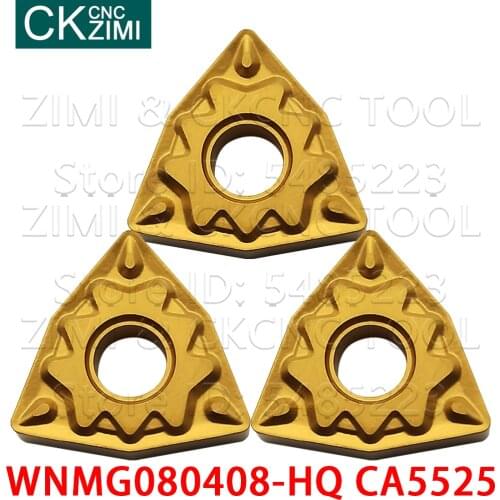 WNMG080408-HQ CA5525 Carbide blade External wood turning tools CNC lathe cutting tools inserts WNMG for steel stainless steel