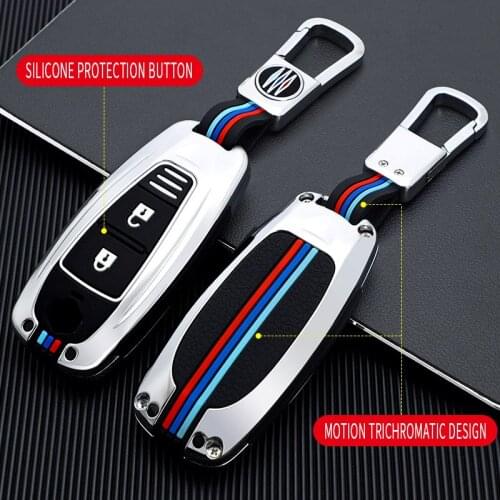 Zinc Alloy + Soft Silicone Protection Shell Car Key Cover Case For SUZUKI Swift Sport SX4 SCORSS Grand Vitara Remote Accessories