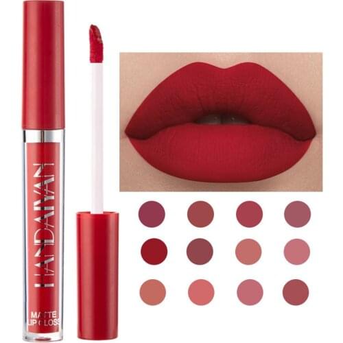 1Pcs Liquid Lipstick Matte Velvet Lip Gloss Waterproof Red Lip Long Lasting Gloss Mate Lip Stick Matte Liquid Lip Glosses