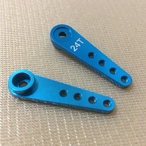 1PCS Metal Swing Arm Steering Gear Extension Arm 24T Standard Servo Rocker Arm Suspension Arms for RC Boat/Aircraft