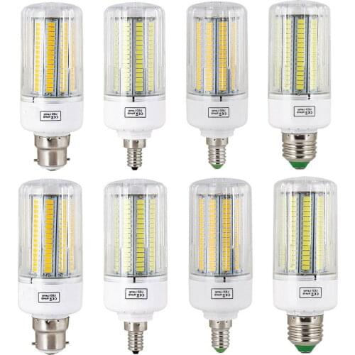 10Pcs ED Corn Light Bulbs E27 E12 B22 E14 Screw Base SMD5730 7W 12W-30W 45W Home Chandelier Table Lamp 30-165LEDs 220V 110V