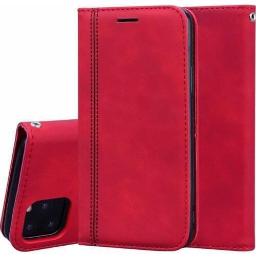 11 Pro Max Fashion PU Leather Flip Case For iPhone 11 Pro Max Mobile Phone Protection Bag Magnetic Suction Cover