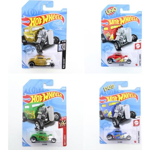2021-27 2019-105 Original Hot Wheels Mini Alloy Coupe 32 FORD 1/64 Metal Diecast Model Car Kids Toys Gift