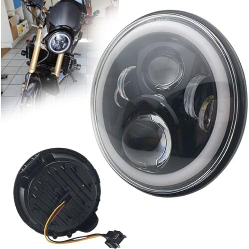 7" Round LED Headlight Lamp DRL For Honda CB 400 500 1300 Hornet 250 600 900 VTR 250 Motorcycle Led Headlight H4 high Low Beam