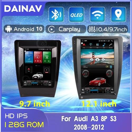 9.7 12.1 inch Android car radio For Audi A3 8P S3 2008-2012 car Multimedia stereo auto GPS navigation Audio Stereo Tape Recorder