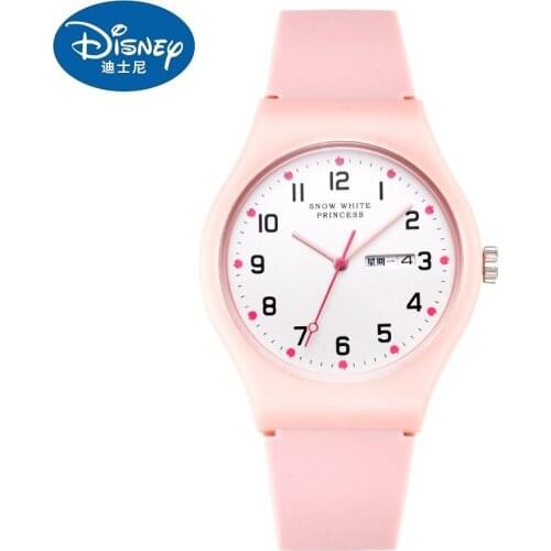 Disney Original Princess Children Watches Quartz Watch Girls Kids Ladies Party Gift Clock silicone strap Wrist Relogio Feminino