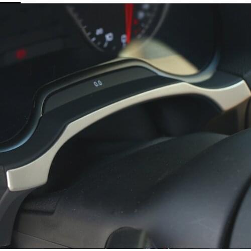 For Audi A3 8V Sedan Sportback 2013-2017 Car Styling Center Console Dashboard Trim Strips Stainless Steel Modified Accessories