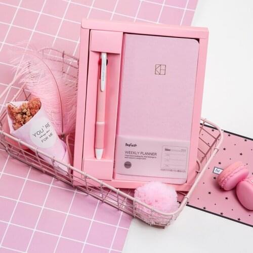 Kinbor Weekly Notebook Portable Small Notebook Tent Notebook Creative Planner Efficiency Manual Set