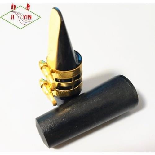 JI YIN 10 sets of high quality Soprano saxophone mouthpieces Embossed flower clip + caps #5