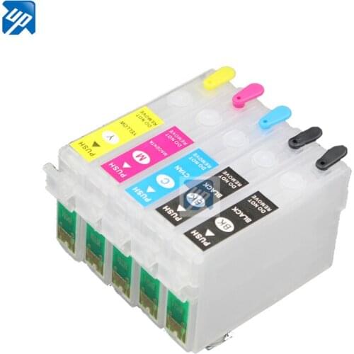 5PCS Refillable Ink Cartridge for Epson Office B40W BX600FW BX610FW BX310FN B1100 printer T0711H, T1002, T1003, T1004