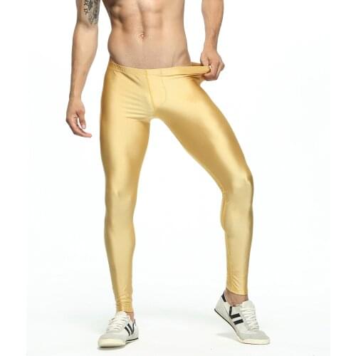 Mens High Elasticity Leggings Tights Men Sport Pants Fitness Sports Leggings Man Running Pants Compression Men Striped Pants