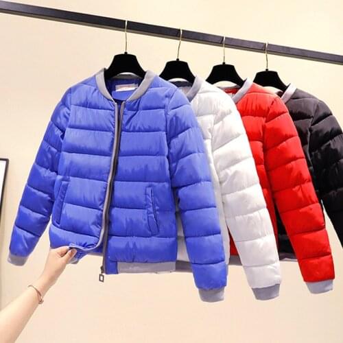 New Women Short Cotton Jackets Winter Jacket coat Down cotton Jackets stand collar Student bread coat Warm Parka Chaqueta Mujer