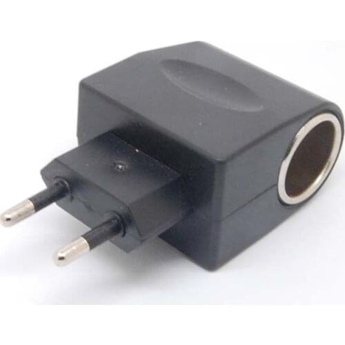 NEW EU PLUG Wall AC Adapter To DC Car Charger Cigarette Lighter Socket ConvertOr 110V-240V AC/50-60Hz 6W /12V