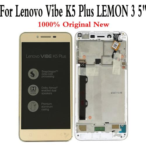 Original 5" For Lenovo Vibe K5 Plus LEMON 3 A6020a46 LCD Display Touch Screen