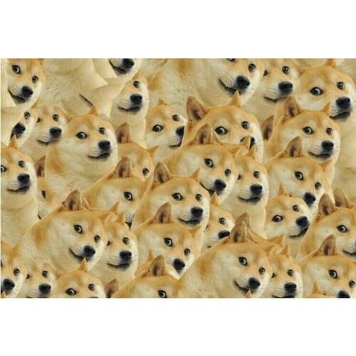 Doge God annoying dog puzzle 1000 pieces of wood of adult heart disease mental funeral spree pollution erhu eggs