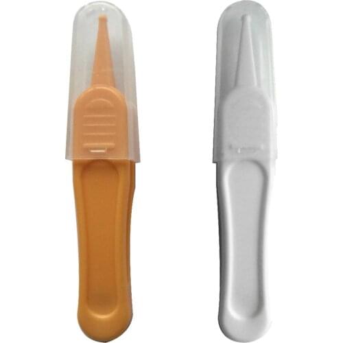 Infant Baby Ear Nose Navel Tweezers Pincet Forceps Cleaning Clips Safe Ear Care Newest
