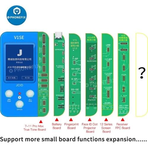 JC V1S V1 Phone Code Reading Programmer for 8 X XS 12 PRO MAX Photosensitive Original Color Battery Fingerprint SN JC Dot Matrix