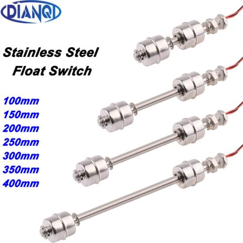 Stainless Steel Float Switch Tank Liquid Water Level Sensor Double Ball Float Switch Tank Pool Flow Sensors 10W 50W Control Pump