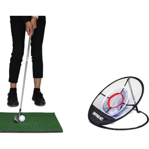 Practical Golf Practice Net Kit Indoor Outdoor Chipping Pitching Cage with Mat Ball