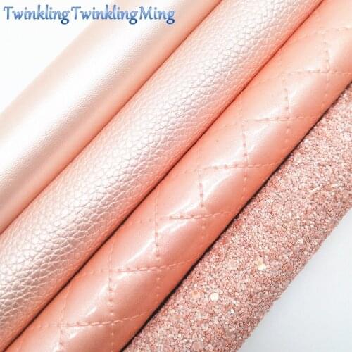 PINK Chunky Glitter Canvas Sheet, 8"x11" Glitter Sheets, Faux Leather Sheet, Chunky Glitter Hair Bow & Earring Fabric XM012