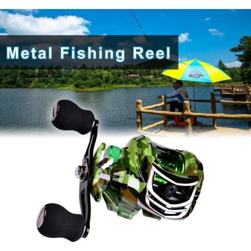 Fishing Reel 7.2:1 Gear Ratio Multifunction Metal 18+1 Axis Seafishing Wire Line Reel for Angling Fishing Reels