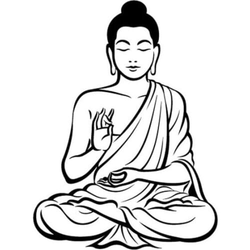 Most Popular Buddhism Buddha Wall Decals Home Decor Removable Vinyl Art Sticker For Living Room