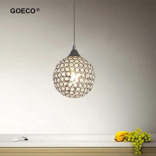 Modern Crystal Ball Pendant Lamp Nordic Led Hanging Light Living Room Bedroom Dining Room Restaurant Corridor Aisle Home Decor